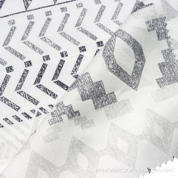 Großhändler Twill Baumwolle 53% Baumwolle 47% Modal Stoffdruck für Kleid